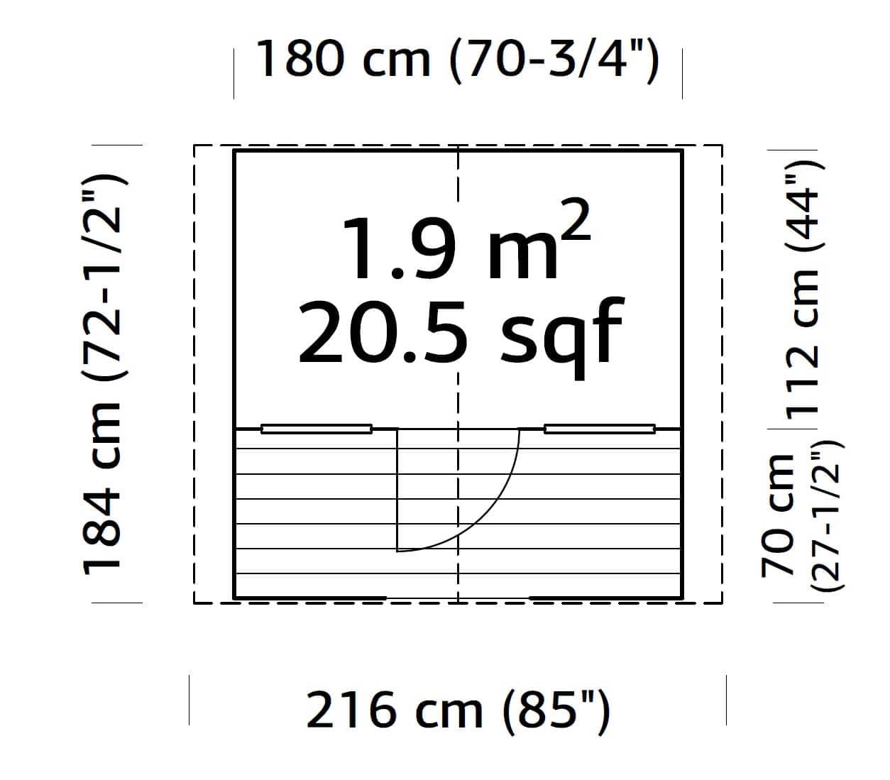 Palmako Felix 4x6 Playhouse Shed Kit