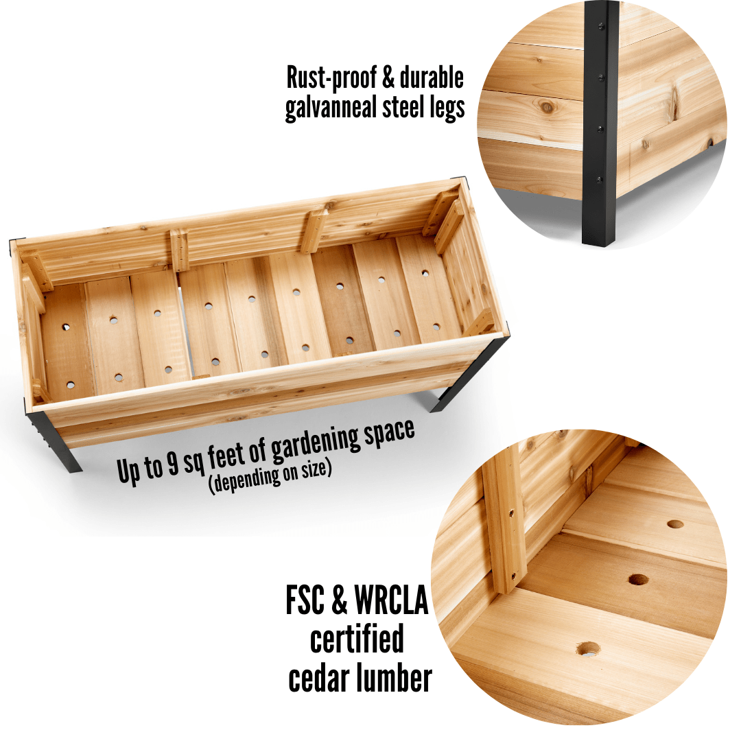 18" X 18" PLANTER BOX - 24" TALL