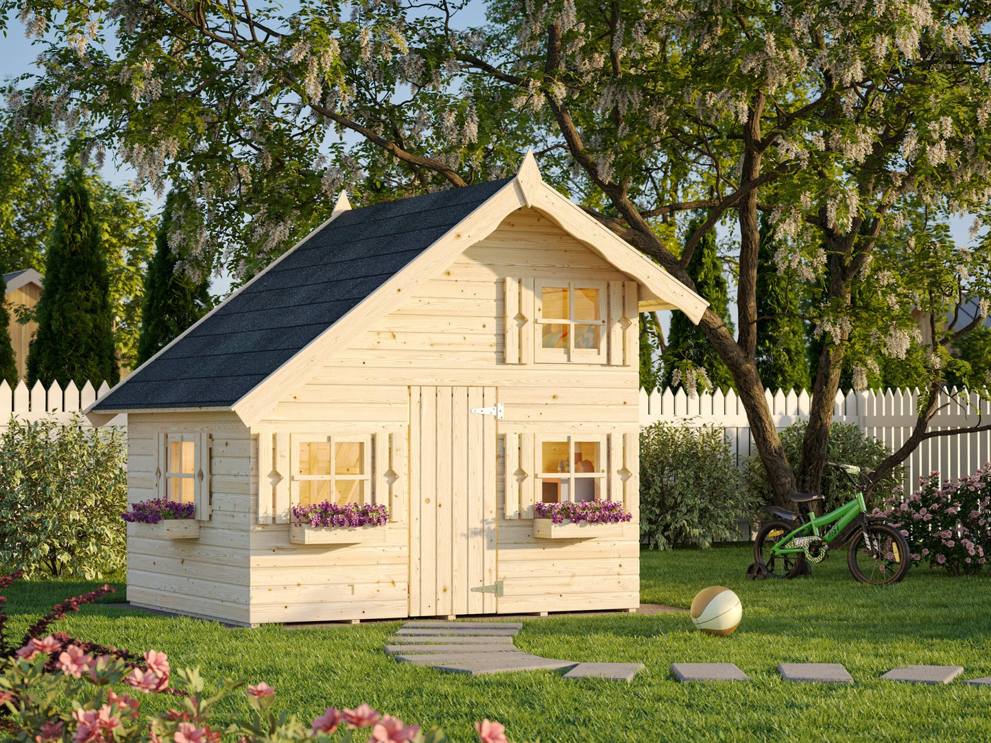 Palmako Tom 7x6 Wooden Playhouse Kit