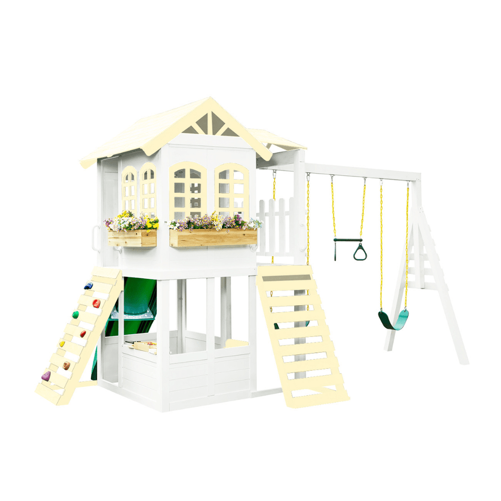 2MamaBees Reign Two Story Playhouse Custom Color