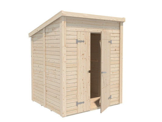 Palmako Leif 6x6 Wooden Shed Kit with Double Doors