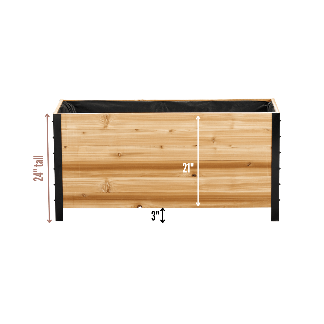 18" X 48" PLANTER BOX - 24" TALL