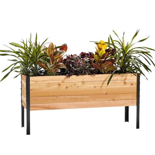 Cedar Planters 18″ X 60″ RAISED GARDEN BED - 30" TALL