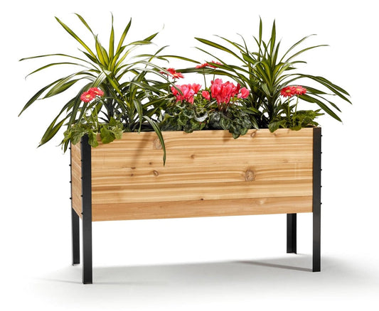 Cedar Planters 18″ X 48″ RAISED GARDEN BED - 30" TALL
