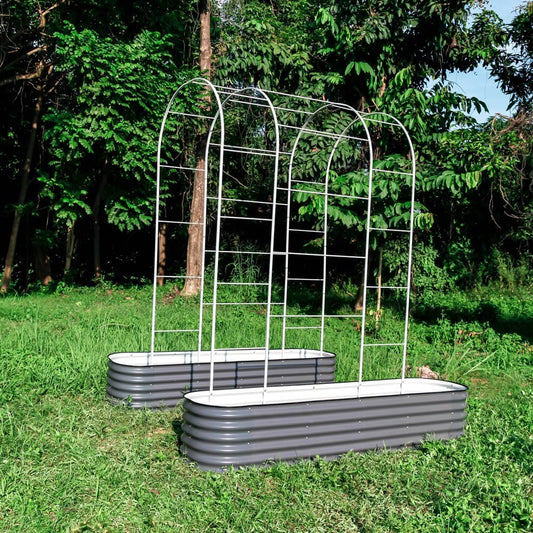 Arched Trellis for Raised Metal Beds