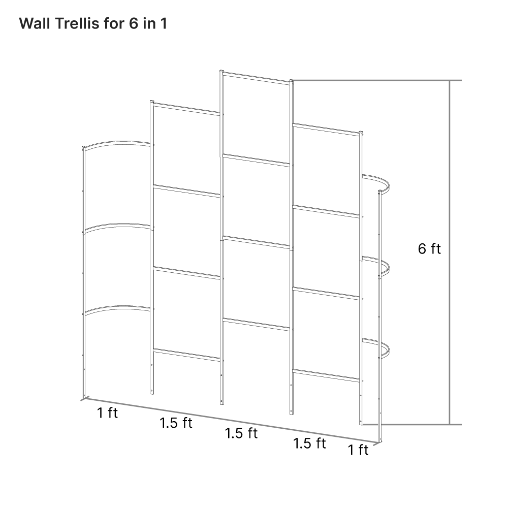 Wall Trellis for Raised Metal Garden Beds